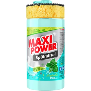 Засіб для ручного миття посуду Maxi Power М'ята 1000 мл (4823098408765) зображення 1