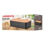 Хлібниця Ardesto Midori 33х18х12см, метал, бамбук, чорний (AR0912BB) - зменшене зображення 8