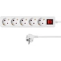 Мережевий подовжувач 2E 5XSchuko з вимикачем,1.5м, white (2E-U05ESM1.5) - зменшене зображення 5