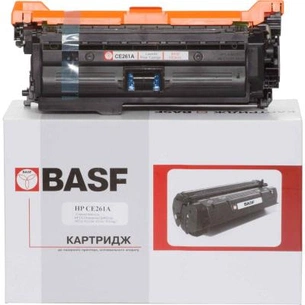 Картридж BASF для HP CLJ CP4025dn/4525xh аналог CE261A Cyan (KT-CE261A) зображення 1