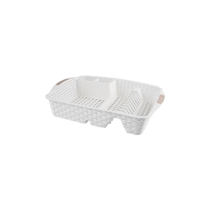 Сушарка для посуду Violet House 0757 Ротанг White (0757 Роттанг WHITE сушка д/пос.4) зображення 1