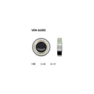 Ролик натягувача ременя SKF VKM 66000 зображення 1