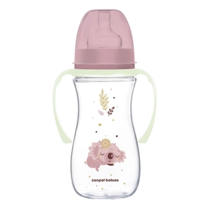 Пляшечка для годування Canpol babies Easystart Sleepy Koala 300 мл рожева (35/238_pin) зображення 1