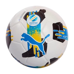 М'яч футбольний Puma Orbita UPL (FIFA Quality) 084595-01 білий, чорний, жовтий, блакитний 5 (4067982253028) изображение 1