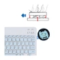 Клавіатура BeCover (245х150 мм) Bluetooth UA Light Blue (713407) - зменшене зображення 3