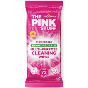 Серветки для прибирання The Pink Stuff Multi-Purpose Cleaning Wipes Вологі 72 шт. (5060033823965) зображення 1