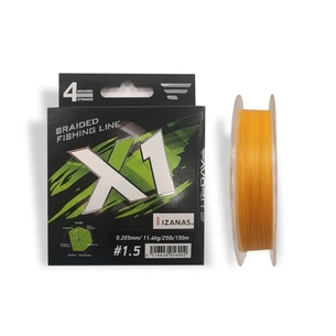 Шнур Favorite X1 PE 4x 150m 1.5/0.205mm 25lb/11.4kg Orange (1693.11.22) зображення 1