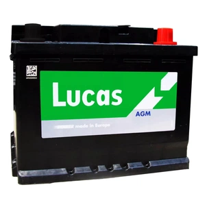 Акумулятор автомобільний Lucas 6CT-60 АзЕ AGM Start-Stop (LBAGM001A) зображення 1