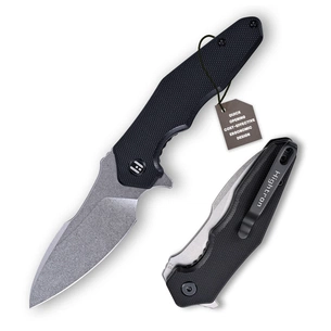 Ніж Hightron Mini Ventura, D2, G10, чорний, сталевий stonewash клинок (HK05BLKS) зображення 1