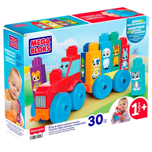 Конструктор Mega Bloks Трактор з тваринками (JKG33) - зображення 1