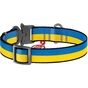 Нашийник для тварин WAUDOG Nylon з QR паспортом Colors of freedom металева пряжка-фастекс L (4507-4020) - зменшене зображення 2