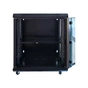 Шафа настінна GEAR 12U 19'' 600x600x600 мм, + полка 19", black (GWMSN-12U-600-600) - уменьшенное изображение 3