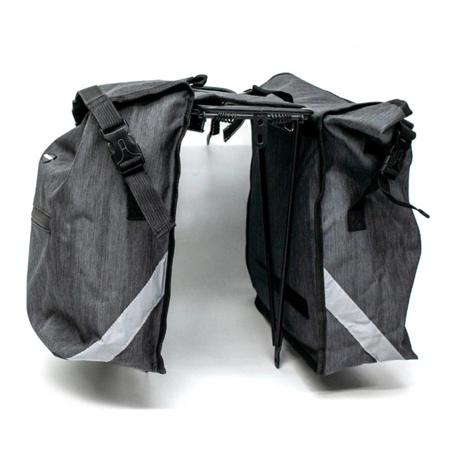 Велосумка на багажник Bravvos F-088 35x30x13 cm Grey (BIB-029) - picture 2