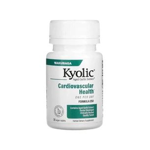 Витаминно-минеральный комплекс Kyolic Экстракт чеснока, 1000 мг, Aged Garlic Extract, Cardiovascular, 30 веганск (WAK25063) изображение 1