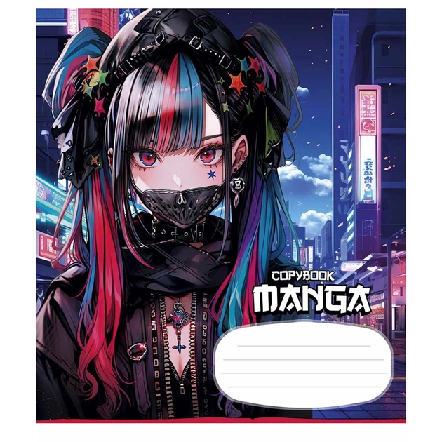 Тетрадь Школярик Manga style 18 листов клетка (018-3323K) - изображение 1
