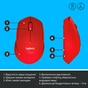 Мишка Logitech M330 Silent plus Red (910-004911) - зменшене зображення 6