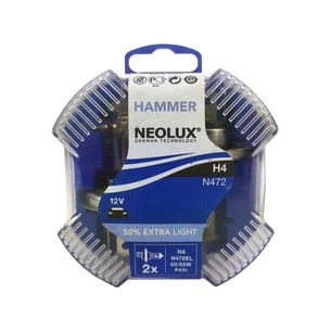 Автолампа Neolux HAMMER H4 Extra Light +50 N472EL (756800) зображення 1
