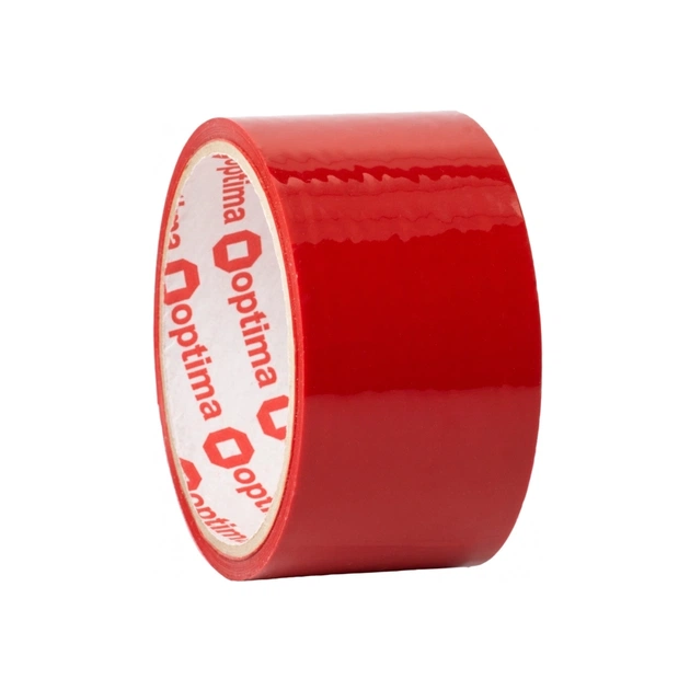 Скотч Optima 48 мм х 30 м, красный (O45304-03) - изображение 1