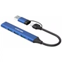 Концентратор Canyon hub DS-02 4in1 USB-A/C Blue (CNS-TDS02BL) - зменшене зображення 2