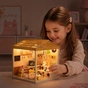 Конструктор Mini House румбокс серии Интерьер – Котокафе (свет) (8007) - уменьшенное изображение 2