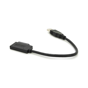 Перехідник USB 3.0 AM to Slimline SATA 13 pin 0.12m for ODD black Voltronic (YT-C3.0-SATA/0.12) зображення 1