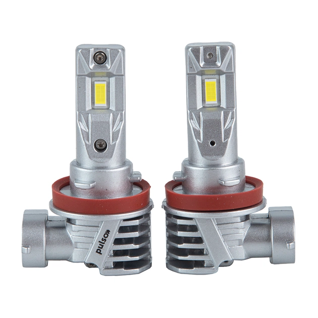 Автолампа PULSO LED-chips 7535/9-18v/2x28w/6000Lm/6500K (M6-H8/H9/H11/H16) - изображение 1