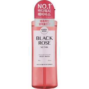 Гель для душу Happy Bath Black Rose Moisture Perfume Body Wash 760 мл (8809803537568) зображення 1