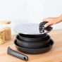 Кришка для посуду Tefal Ingenio, 20-28см, нержавіюча сталь, пластик (L9829853) - зменшене зображення 4