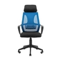 Офісне крісло Richman Профі Пластик Піастра Сітка чорна + синя (ADD0003190) - зменшене зображення 2