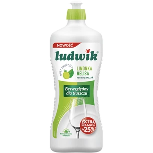 Засіб для ручного миття посуду Ludwik Лайм з мелісою 900 г (5900498028355) зображення 1