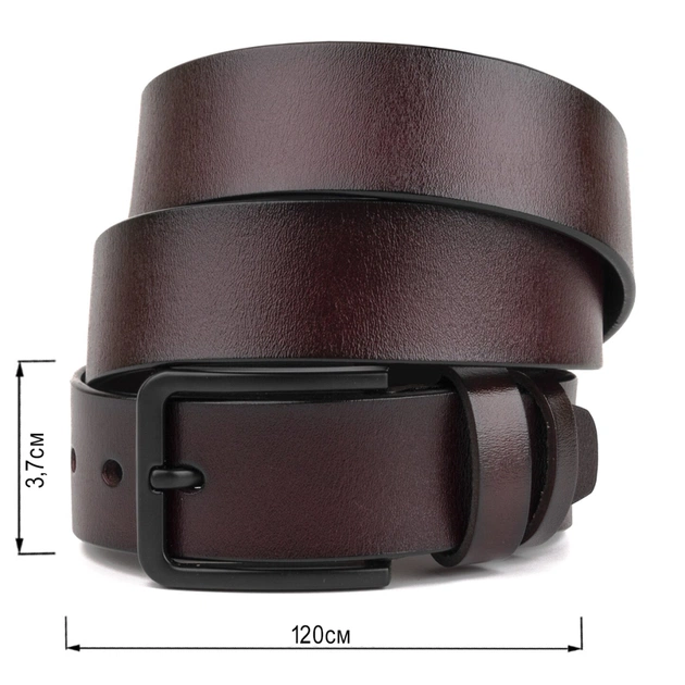 Ремінь Vintage Чоловічий шкіряний Коричневий (20221) - зображення 3