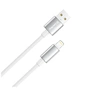 Дата кабель USB 2.0 AM to Lightning 2.0m 3A zinc alloy braided white ColorWay (CW-CBUL099-WT) - зменшене зображення 3