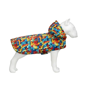 Дощовик для тварин WAUDOG Clothes Накидка з капюшоном Блоки L (358-4056) зображення 1