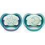 Пустушка Philips AVENT Ultra Air Нічна 6-18 міс 2 шт (SCF376/13) - зменшене зображення 1