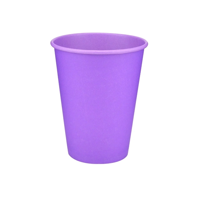 Стаканы одноразовые Buroclean LAVANDA CUP бумажные 400 мл 50 шт (1080053) - изображение 1