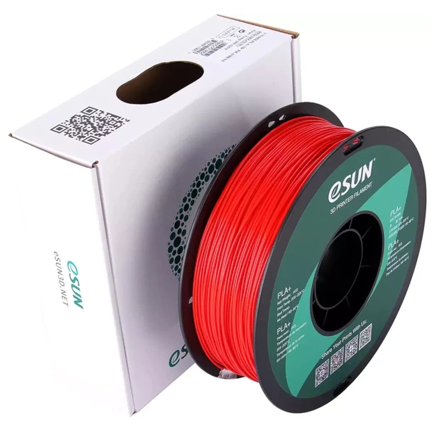 Пластик для 3D-принтера eSUN PLA+ P1.75мм, 1кг, red (PLA+P175R1) - изображение 1