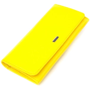 Гаманець Canpellini З натуральної шкіри флотар Лимонний (21612) зображення 1