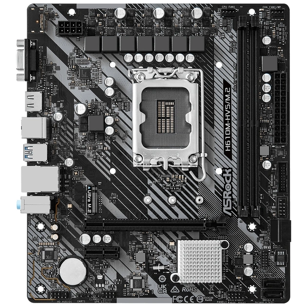 Материнська плата ASRock H610M-HVS/M.2 R2.0 - зображення 1