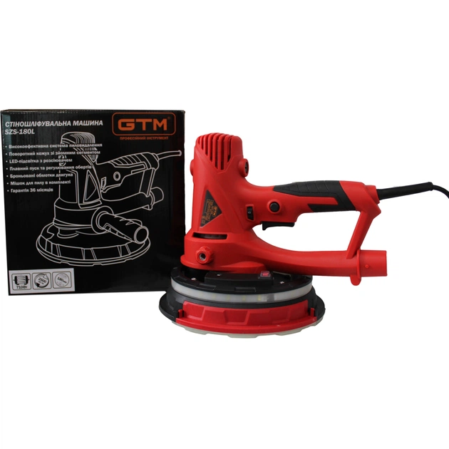 Шліфувальна машина GTM для стін SZS-180L (жираф) 180мм, 710Вт, 1200-2500 об/хв (SZS-180L) - picture 9