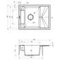 Мийка кухонна Deante Magnetic (ZRM A11A) - зменшене зображення 2