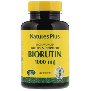 Вітамін Natures Plus Рутин 1000 мг, BioRutin, 90 таблеток (NAP-02561) зображення 1