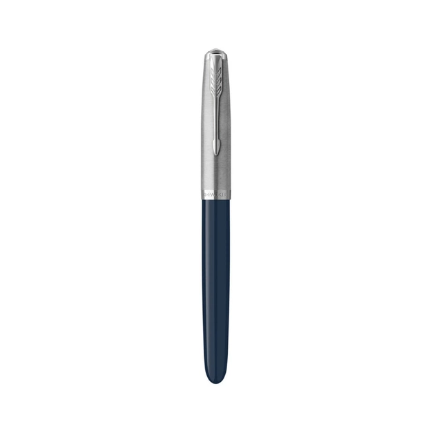 Ручка пір'яна Parker PARKER 51 Midnight Blue CT FP F (55 211) - изображение 6