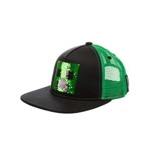 Кепка Jinx Minecraft - Creeper Sequin Youth Snapback Green (JINX-10305) зображення 1