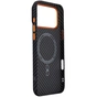 Чохол до мобільного телефона Armorstandart LikeCarbon2 SE MagCase Apple iPhone 17 Pro Max Black Orange (ARM89162) - зменшене зображення 4