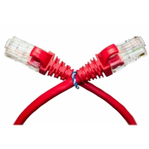 Патч-корд 0.3м, UTP, cat.5e, CCA, red Ritar (PCR-CCA/0.3R) зображення 1