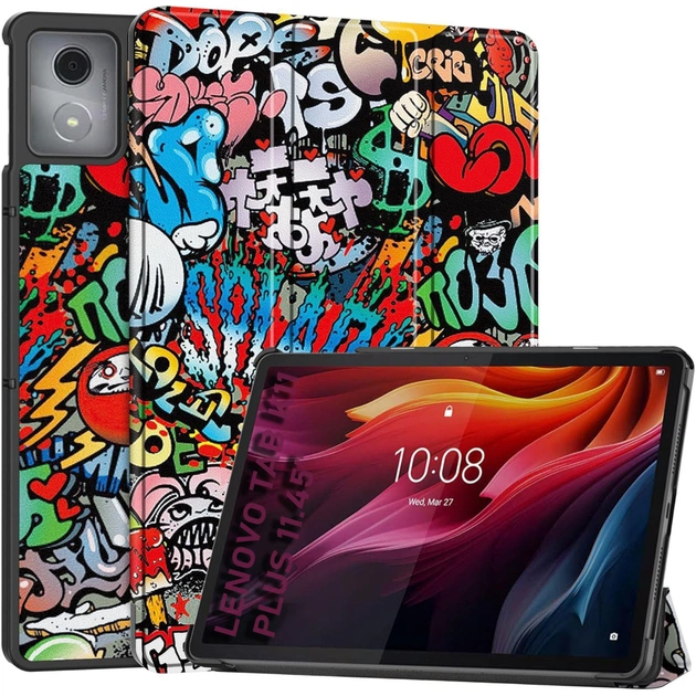 Чехол для планшета BeCover Smart Case Lenovo Tab K11 Plus TB-352F 11.45" Graffiti (711856) - изображение 1