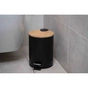 Контейнер для сміття Ardesto Minimalism З педаллю Чорний 3 л (ARHB3601BB) - уменьшенное изображение 2