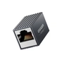 Зрощувач RJ45 8P8C Gigabit Coupler Black Essager (EZJRJK-XT0G-P) - зменшене зображення 4
