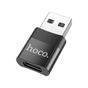 Перехідник UA17 USB M to USB-C F USB2.0 Black HOCO (6931474762009) - зменшене зображення 1