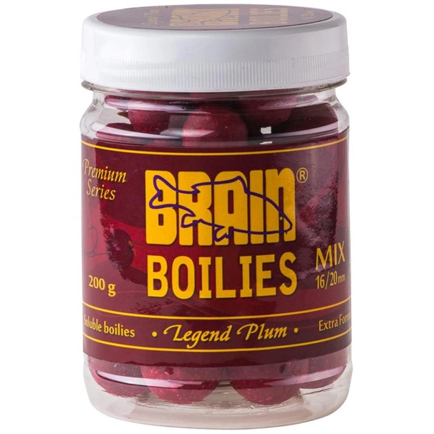 Бойл Brain fishing Plum (Слива) Soluble 200 gr, mix 16-20 mm (1858.00.04) - изображение 1